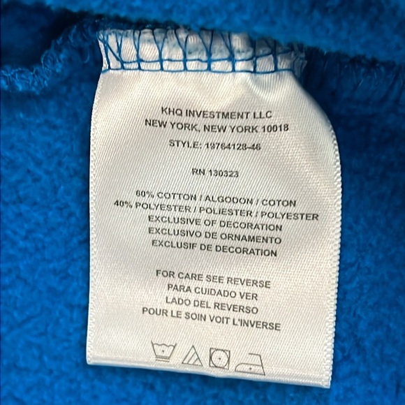 Zoo York Zip-Up Hoodie Sweatshirt Embroidered Blue/Black Long Sleeve Skate XL/20 - Picture 10 of 11